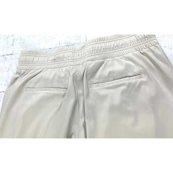 Athleta revive Tan drawstring waist adjustable ankle joggers size 8 - Picture 4 of 8